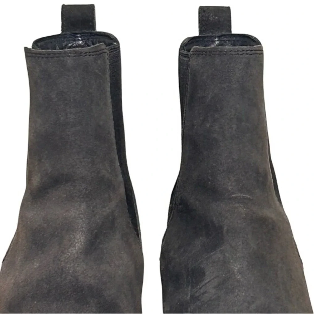 UGG Hidden Wedge Womens 7‎ Ankle Boots Black Suede Slip On
